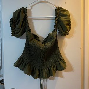 Ruffles sleeves top